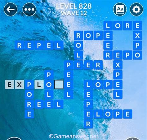 Wordscapes level 828 answers .